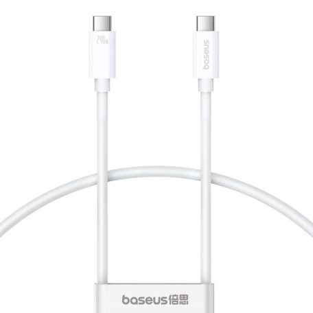 fast Charging Cable Baseus Superior 2 USB-C to USB-C 240W, 1,8m (white)