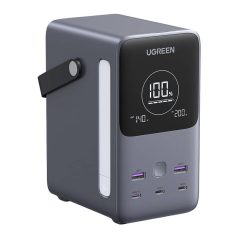   Powerbank 48000mAh Ugreen PB770, 2x USB + 4x USB-C, 300W (gray)