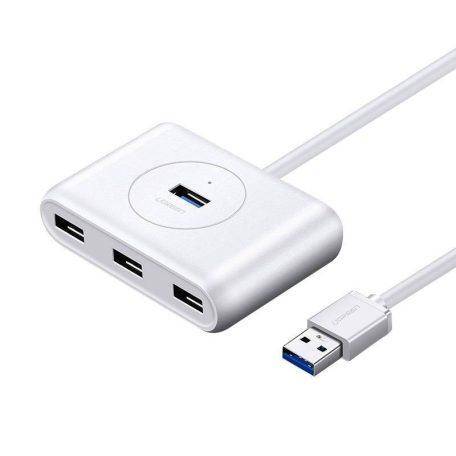 Hub Ugreen CR113 USB to 4x USB 3.0 5Gbps, 1m (white)