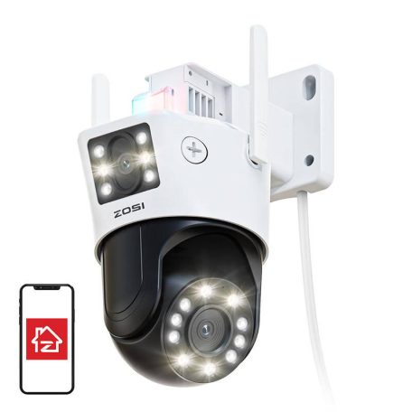 IP Outdoor Camera ZOSI C298 WiFi Pan Tilt 6MP Dual IP66