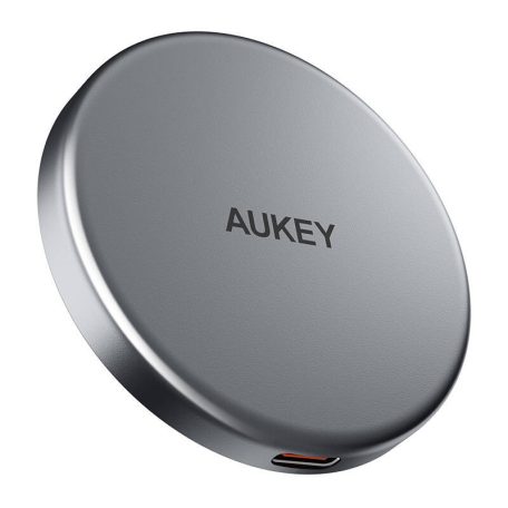 Magnetic Wireless Charger MagFusion Aukey LC-MC10, 15W Qi2 (black)