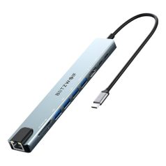   BlitzWolf BW-TH5 10 az 1-ben USB-C dokkolóállomás (ezüst)