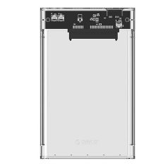   Orico 2139 HDD/SSD 2.5" drive enclosure, 5Gbps, USB-A to USB Micro-B (transparent)