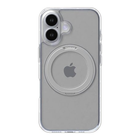 Torras Ostand Pro Case for iPhone 16 (Transparent)