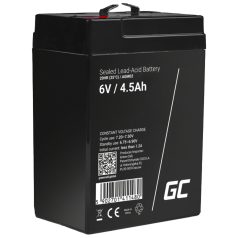   Maintenance-free AGM VRLA Battery Green Cell AGM02 6V 4.5Ah (for alarm system, cash register, toy)