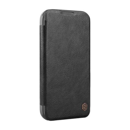 Etui Nillkin Qin Prop Leather iPhone 16 Pro Max (czarny)