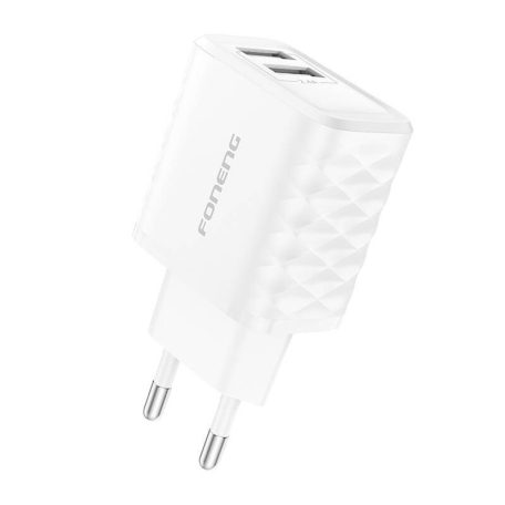 Foneng EU53 20W 2xUSB-A, 2.4A Power Charger (White)