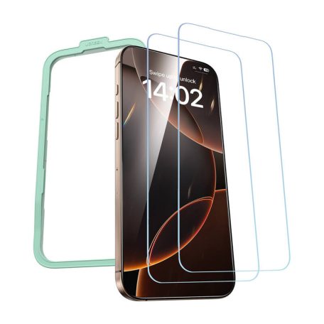 Ugreen SP630 tempered glass for iPhone 16 Pro Max 2 pcs. + mounting frame