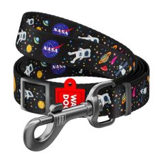   Waudog nylon dog leash, pattern "NASA21", width 25 mm, length 122 cm.