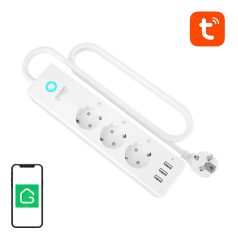   Gosund P1 PLUS smart WiFi power strip (3x AC schuko, 3x USB-A) Tuya