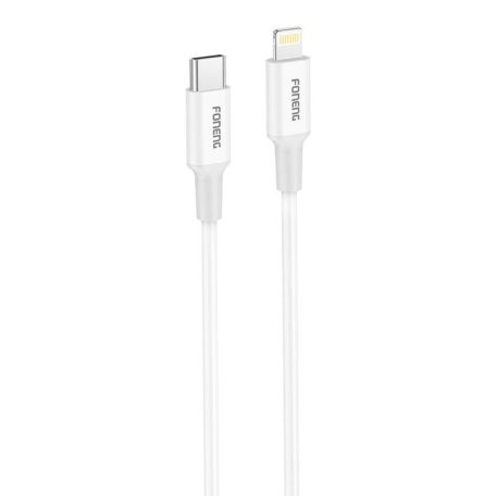 Cable USB-C do Lightning Foneng X106 PD27W, 1,2m (biały)