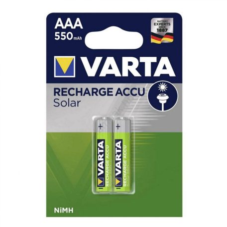 VARTA 56733 akkumulátor AAA, NiMH akkumulátor, mini ceruza, 550 mAh kapacitás, 2db/csomag