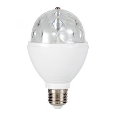   Home DL 4/27 LED diszkólámpa, 360°forgó búra, 3 x 1 W RGB LED