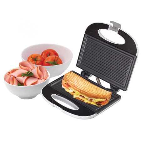 Home HG P 01 panini szendvicssütő, teljesítmény 750 W, tapadásmentes sütőfelület