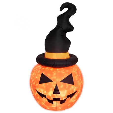 Home KD 180 T felfújható halloween tök, 183 cm, belső LED projektorral, beépített