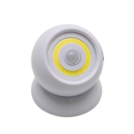 Home PNL 5 LED mozgásérzékelős lámpa, 2 W COB LED, forgatható, melegfehér, mágneses