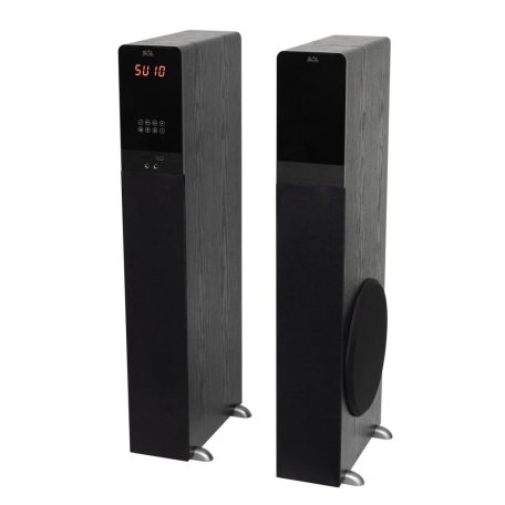 SAL, SAL 250 BT multimédiás hangdobozpár, 2 x 120 W, 3 utas Bass-reflex, BT, USB