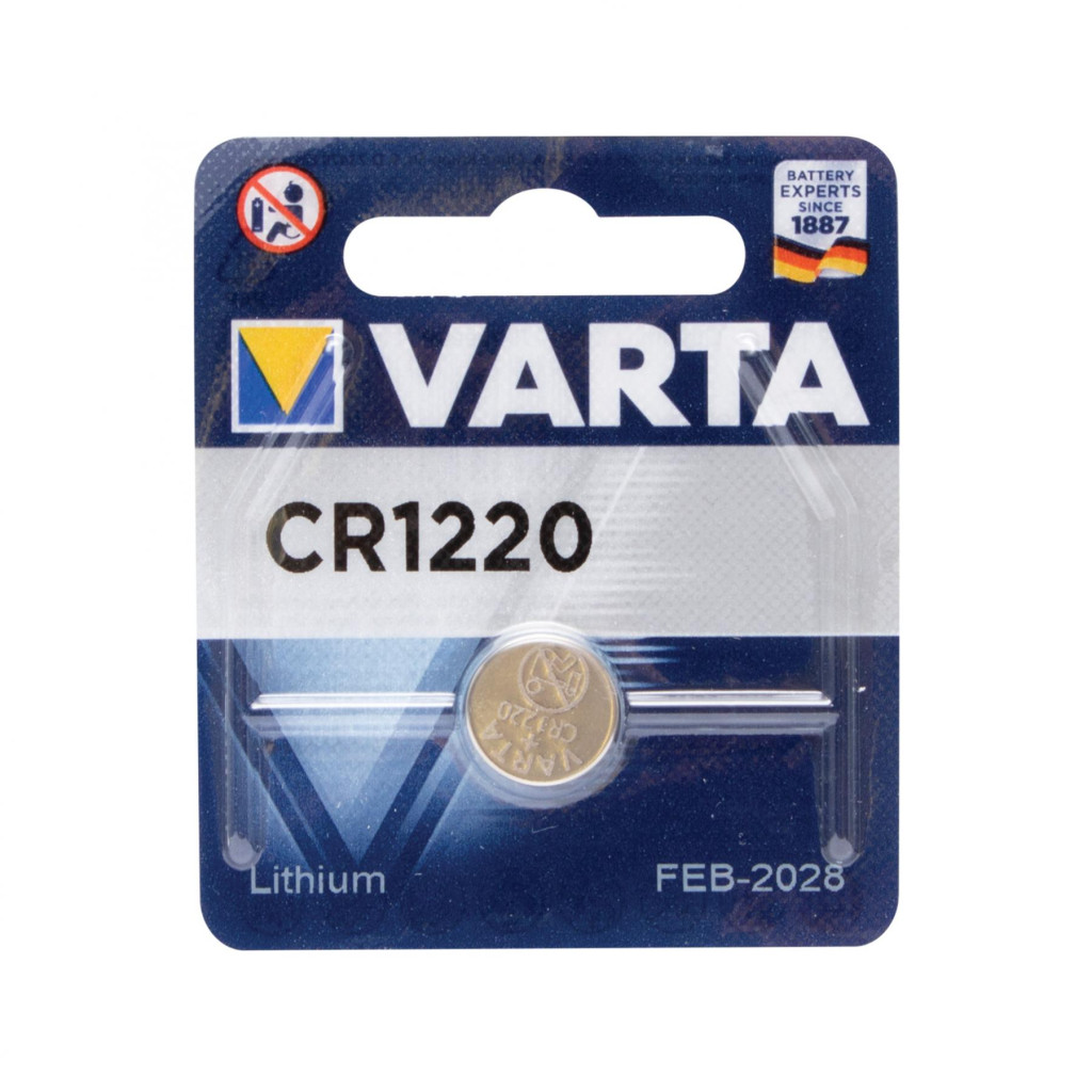 VARTA CR1220 gombelem lítium CR1220 3V 1 db csomag SMA