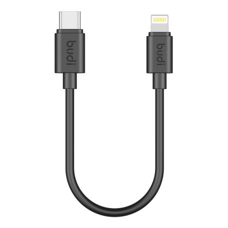 USB-C to Lightning cable Budi 35W 25cm (black)